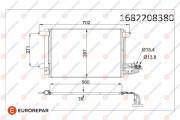 1682208380 Kondenzátor, klimatizace EUROREPAR