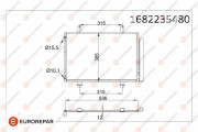 1682235480 Kondenzátor, klimatizace EUROREPAR
