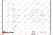 1684261880 EUROREPAR brzdový kotúč 1684261880 EUROREPAR