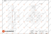 1684332580 Brzdový kotouč EUROREPAR