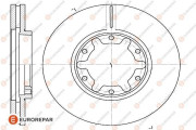 1622810280 Brzdový kotouč EUROREPAR