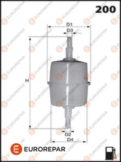 E145057 Palivový filtr EUROREPAR