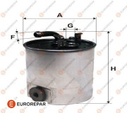 E148128 EUROREPAR palivový filter E148128 EUROREPAR