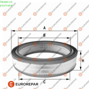 1680342780 Vzduchový filtr EUROREPAR