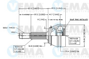 18222 VEMA sada kĺbov hnacieho hriadeľa 18222 VEMA