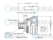18579 Sada kloubů, hnací hřídel VEMA