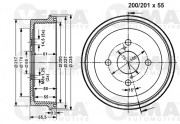 801080 Brzdový buben VEMA