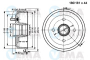 801278 Brzdový buben VEMA