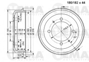 801395 Brzdový buben VEMA