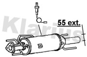 390530 Filtr sazových částic, výfukový systém KLARIUS