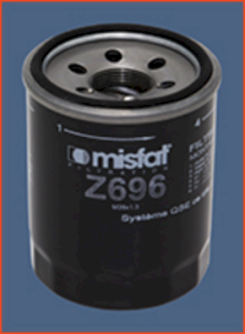 Z696 MISFAT olejový filter Z696 MISFAT