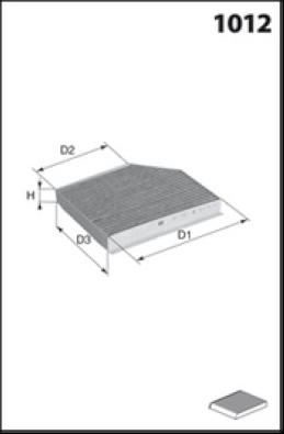 HB440C Filtr, vzduch v interiéru MISFAT