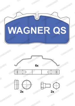 2908804950 Sada brzdových destiček, kotoučová brzda WAGNER