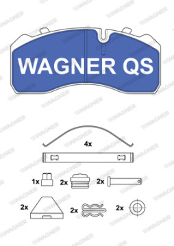2909304950 Sada brzdových destiček, kotoučová brzda WAGNER