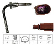 LGS6028 LUCAS snímač teploty výfukových plynov LGS6028 LUCAS