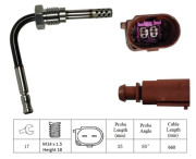 LGS6036 Čidlo, teplota výfukových plynů LUCAS