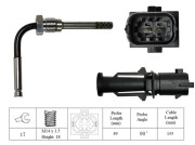 LGS7044 Čidlo, teplota výfukových plynů LUCAS