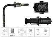 LGS7099 Čidlo, teplota výfukových plynů LUCAS