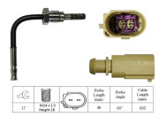 LGS7126 Čidlo, teplota výfukových plynů LUCAS