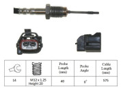 LGS7242 LUCAS snímač teploty výfukových plynov LGS7242 LUCAS