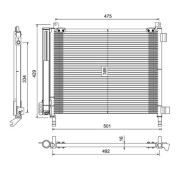 7110775 Kondenzátor, klimatizace PowerMax+ PowerMax