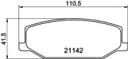 8DB 355 006-161 Sada brzdových destiček, kotoučová brzda HELLA PAGID