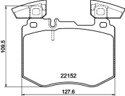 8DB 355 039-981 Sada brzdových destiček, kotoučová brzda HELLA PAGID