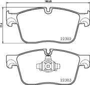 8DB 355 024-661 Sada brzdových destiček, kotoučová brzda HELLA PAGID