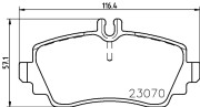 8DB 355 018-281 Sada brzdových destiček, kotoučová brzda HELLA PAGID