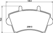 8DB 355 010-021 Sada brzdových destiček, kotoučová brzda HELLA PAGID