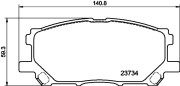 8DB 355 010-071 Sada brzdových destiček, kotoučová brzda HELLA PAGID