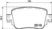 8DB 355 021-291 Sada brzdových destiček, kotoučová brzda HELLA PAGID