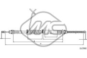 81855 Tažné lanko, parkovací brzda Metalcaucho