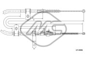 83869 Tažné lanko, parkovací brzda Metalcaucho