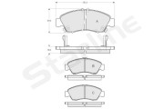 BD S151 Sada brzdových destiček, kotoučová brzda STARLINE