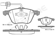 BD S312 Sada brzdových destiček, kotoučová brzda STARLINE