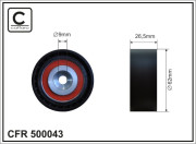 500043 CAFFARO napínacia kladka ozubeného remeňa 500043 CAFFARO