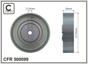 500099 CAFFARO vratná/vodiaca kladka rebrovaného klinového remeňa 500099 CAFFARO