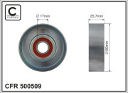 500509 Vratná/vodicí kladka, klínový žebrový řemen CAFFARO