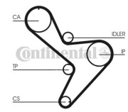 CT1034 Ozubený řemen CONTINENTAL CTAM BR