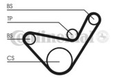CT1107 Ozubený řemen CONTINENTAL CTAM BR