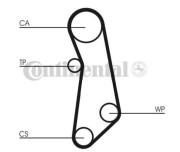 CT488 Ozubený řemen CONTINENTAL CTAM BR
