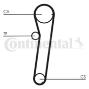 CT739 Ozubený řemen CONTINENTAL CTAM BR