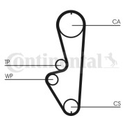 CT765 Ozubený řemen CONTINENTAL CTAM BR