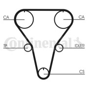 CT769 Ozubený řemen CONTINENTAL CTAM BR