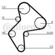 CT772 Ozubený řemen CONTINENTAL CTAM BR