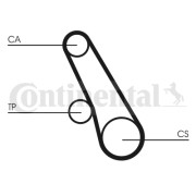 CT991 Ozubený řemen CONTINENTAL CTAM BR