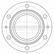 BBD32592 Brzdový kotouč BORG & BECK