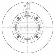 BBD32595 Brzdový kotouč BORG & BECK