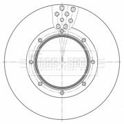 BBD32611 Brzdový kotouč BORG & BECK